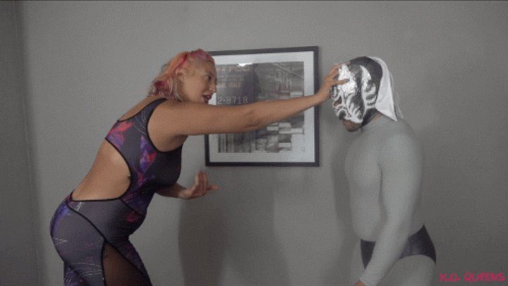 Ko Queens Wrestling - Giantess Cleo vs Chico Brillo