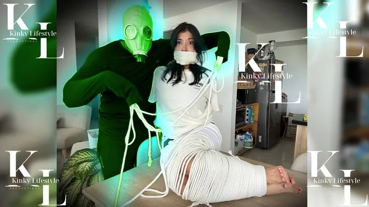 Kinky Lifestyle Pals - Simona Caught in a Fish Rope Tail By Alien Limbs (Roleplay, Microfoam Covered Ballgag, Struggling, Rope Bondage, Barefoot, Hopping, Special Effects)