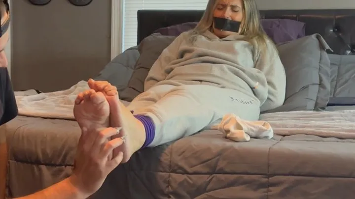 Kinky K's Fetish Fantasies - Grey Sweatsuit Tickle