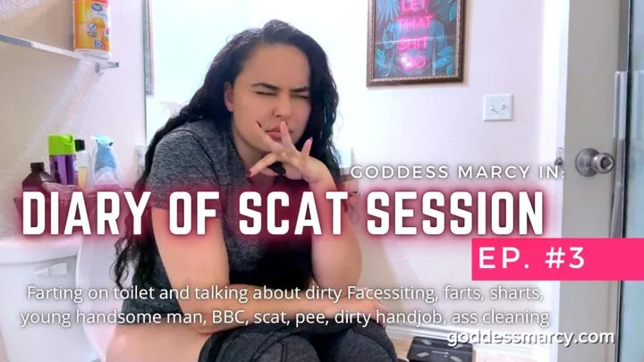 Brazilian Farts By Goddess Marcy - Diary of a Toilet Session Ep #3 - Farting on toilet and talking about dirty facessiting, sharts, pee, dirty handjob, ass cleaning, JOI - Ft Goddess Marcy