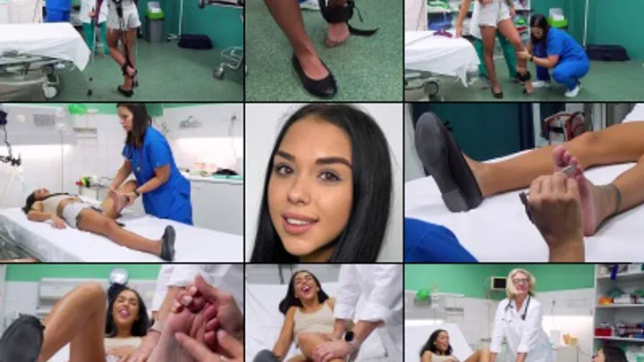 Bizarre Foot Tickle Interrogations - BlackAngel Sprain Treatment at the Tickle Clinic (in HD 1920X1080)
