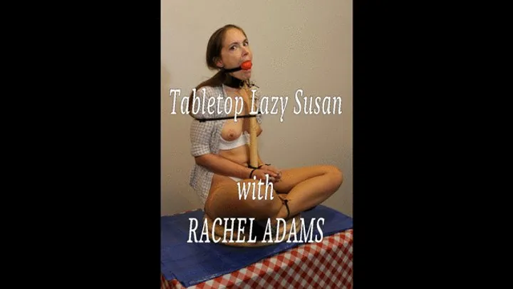 Bondage Stories - Tabletop Lazy Susan (Rachel Adams-zip tied hands in front)