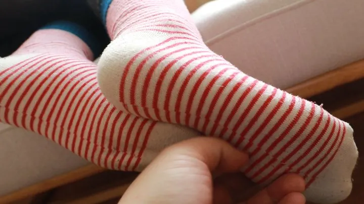 Cgbf - Female doctor's cute cotton socks and bare feet tickling