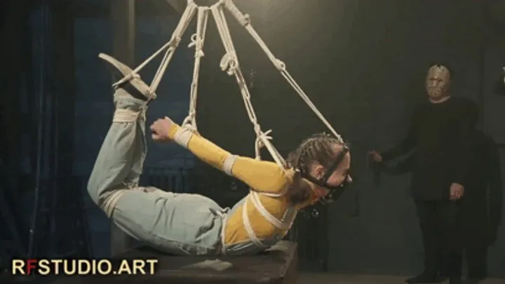 Rf Studio Production - Arina - A Long Bondage and Discipline Session with Plenty of Ropes and Gags (HD 720p MP4)