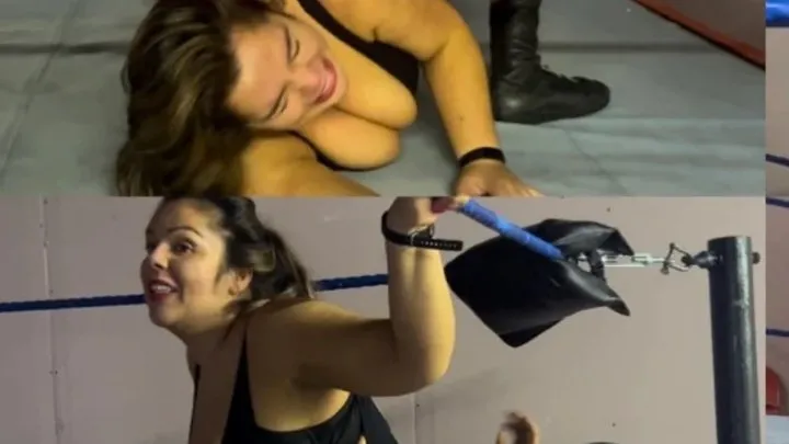 Nadia Sapphire - Barefoot wrestling, submissions and Stinkfaces