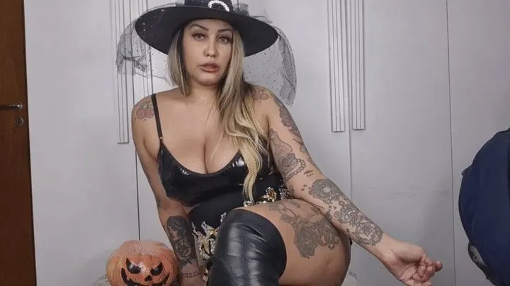 Babiventurafetish - Babi a witch farting at her Halloween party