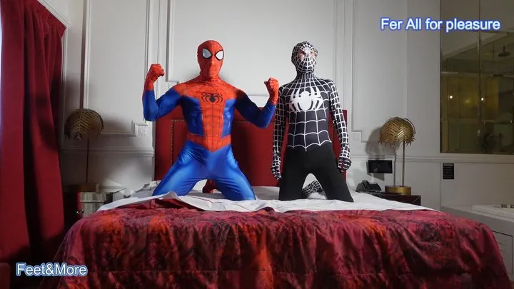 Fer All For Pleasure - Spiderman and Symbiotic spiderman fight training