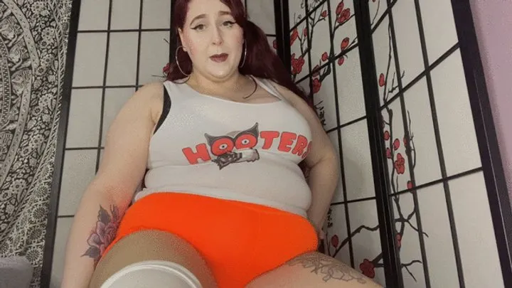 Bambixxlynn - Rude Burping and Farting Hooter's Waitress