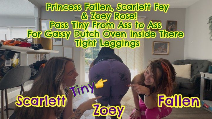 Fetish Nature's Giantess Adventures - Passing The Tiny From Ass to Ass Filled with Gas!