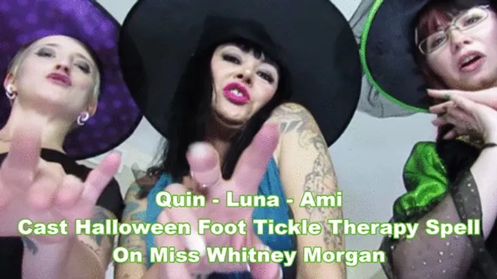 Better In Pairs - Quin - Ami - Luna Cast Halloween Foot Tickle Therapy Magic Spell On Whitney - mp4