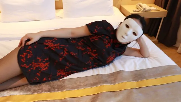Cgbf - Chinese cheongsam woman in black stockings being tickled