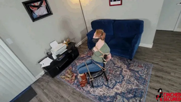 Cinched And Secured - Izzabella Robbins - Private Eye Bound and Gagged (WMV Format)