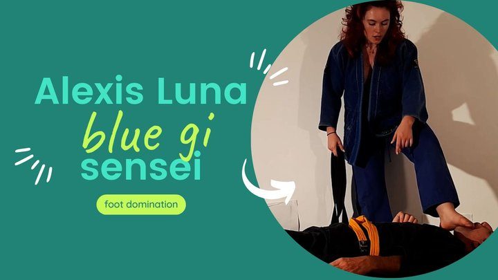 Martial Fetish - Alexis Luna blue gi master foot domination