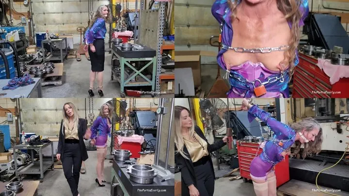 Portia Everly - 051- Boss Babe Machine Shop Revenge starring Portia Everly and JJ Plush 4K