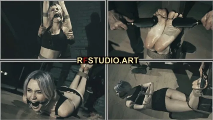 Rf Studio Production - Astrid - Agent in Peril Part 1 - Bound to the Pole with Intense Upper Body and Foot Tickling (HD 720p MP4)