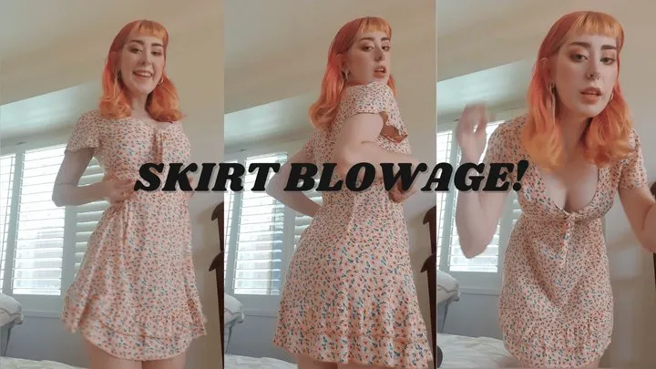 The Fart World - Freya Blows Her Skirt With Her Farts!