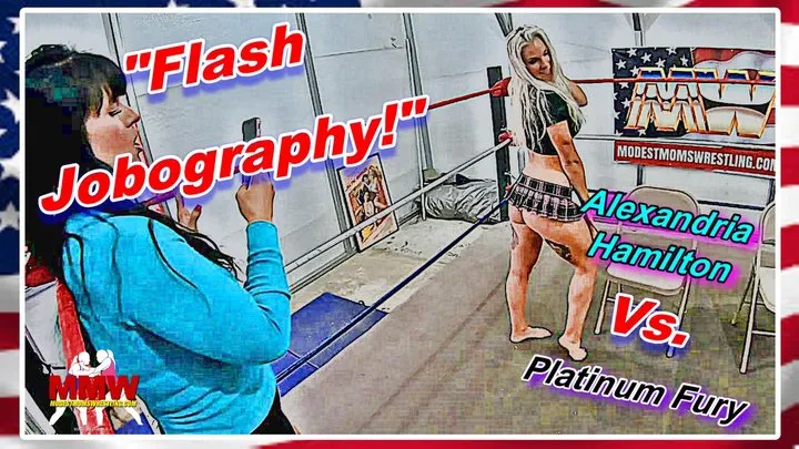 Modest Moms Wrestling - Flash Jobography!