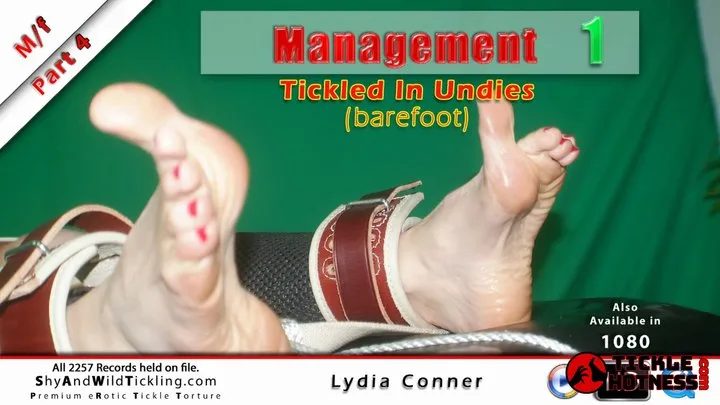 Ticklehotness C4s - Management - Lydia Conner - Part 4: Tickled In Undies (barefoot)