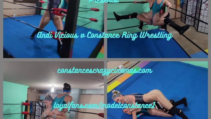 Constances Crazy Cinemas - Andi v Constance Ring Wrestling wmv