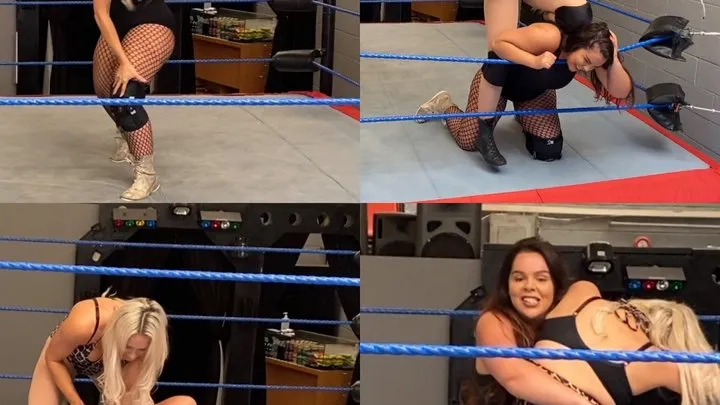 Nadia Sapphire - Nadia v Chardonnay ( lift carry, low blow, bear hug)