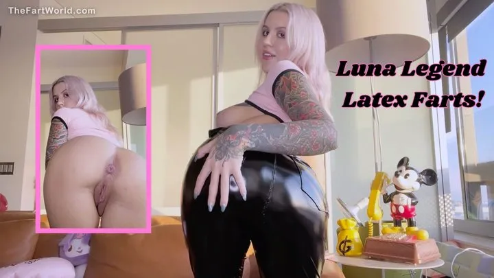 The Fart World - Luna Farts In Latex Pants!