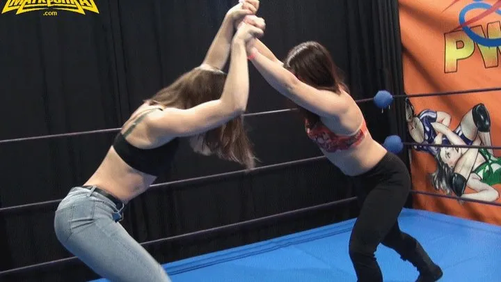 Russianwomanwrestling - Asgerda vs IronGirl - Female Pro Wrestling Foot Domination Fight - FullHD