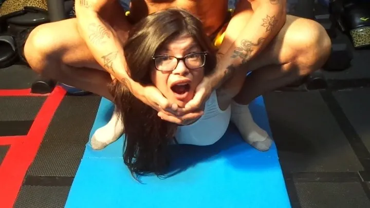 Uiwp Entertainment - SEXY NERDY MILF VS PORNSTAR CHAMPION IN INTERGENDER CAMEL CLUTCH WRESTLING HOLD MATCH BLOWJOB & SEX