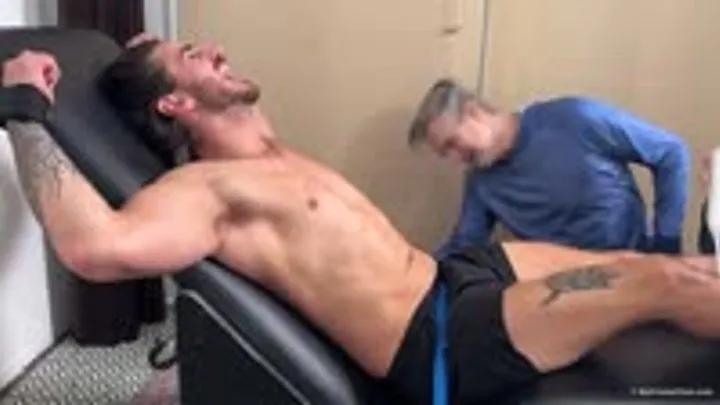 Male 4 Male Tickling  Foot Worship - Cyrus in the Tickling Stocks