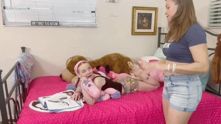 Total Tickling - Adventures in TICKLE babysitting - AMY QUINN HIDEF