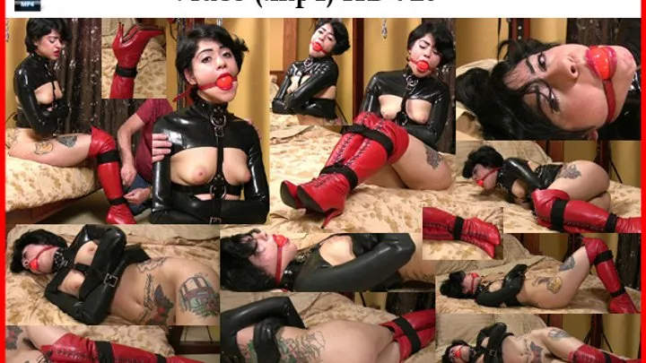 Keye Bondage Images - Johannie - Latex Straitjacket Session (mp4 HD 720)