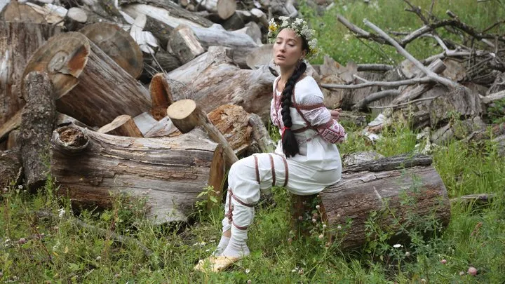 Bondage Dreams - Sofi in ethnic dress in the forest_Part 1