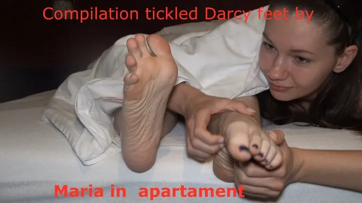 Polish Tickling - Compilation tickled Darcy feet by Maria in apartament