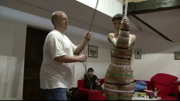 Tied In Public - December Special - Public Photoshooting in our Studio with Yvette Costeau - Full Clip wmv SD