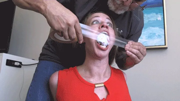 Mouth Stuffed And Tied Up Girls - 2411PEPPER-Waiste cinched gartered and gagged