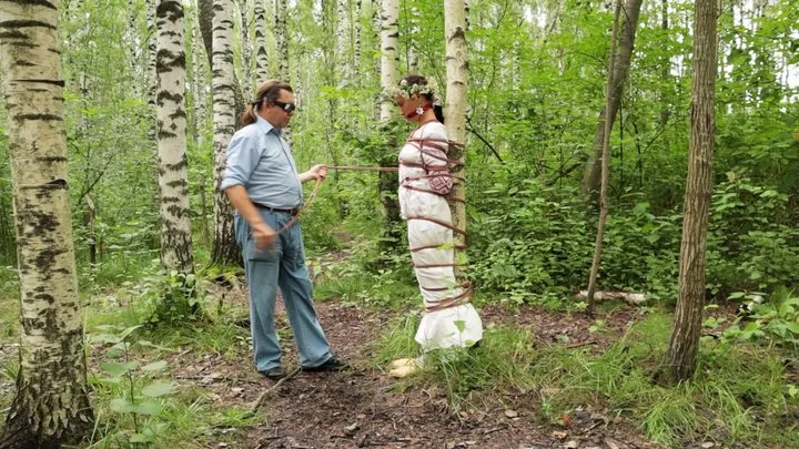 Bondage Dreams - Sofi in ethnic dress in the forest_Part 4