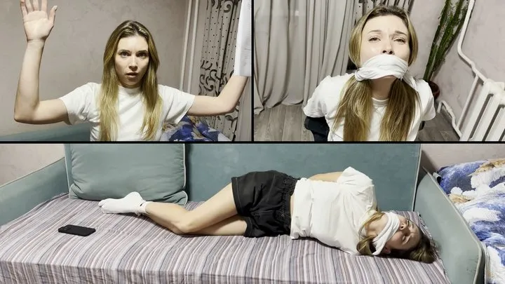 Shiny Leather Heaven - Detective Milana sneaks into the bad guy POV apartment but is caught