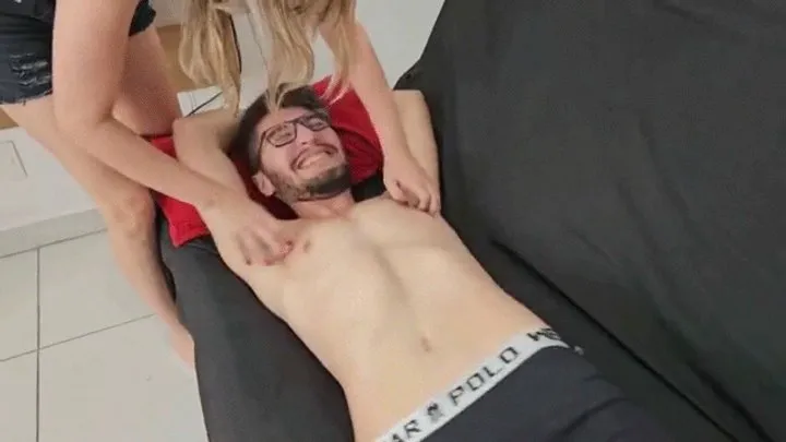 Pleasure Tickles - Kaleb And Melissa - KALEB TICKLED - HD