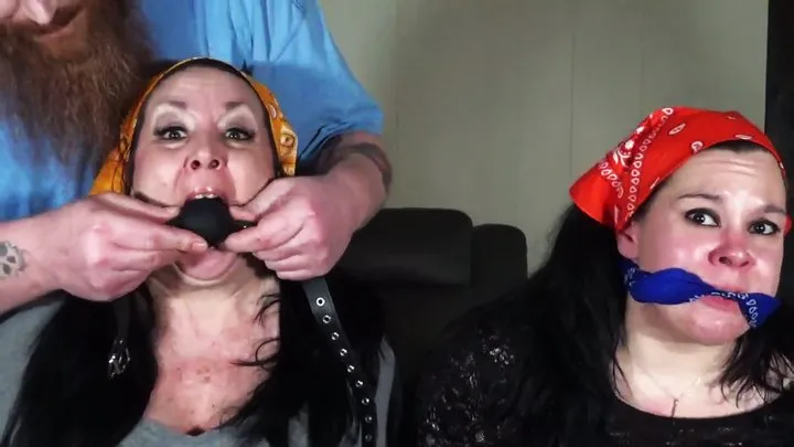 Gina Rae Michaels Bondage - Bandanas panties ball gags and butts