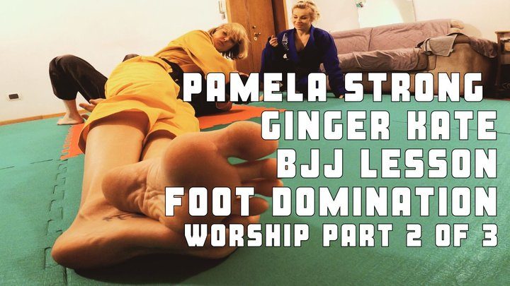 Martial Fetish - Pamela and Ginger Kate bjj lesson foot domination and worship