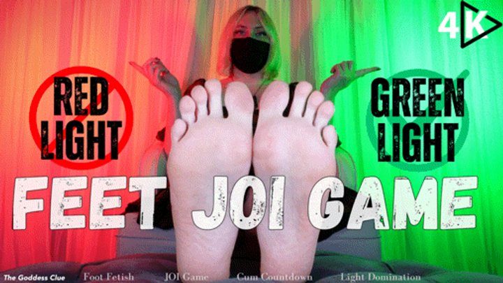 The Goddess Clue Clip Store - Red Light Green Light Feet JOI Game - 4K - The Goddess Clue, Foot Fetish Fun, Jerk Off Instruction Games, Playful Light Domination, Potential Ruined Orgams and Cum Countdown