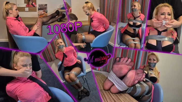 Lil Missy Uk Store - Lil Missy UK in Business Bitch In Neck Tie Taped And Stripped 1080p