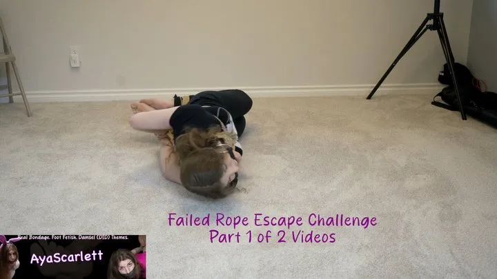 Ayascarlett - Aya Scarlett - Part 1 - Failed Rope Escape Challenge