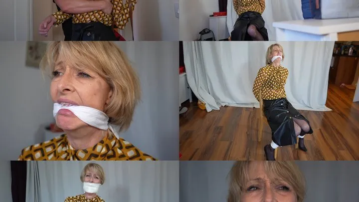 Muffled Screams - Gilf teacher gets bound, gagged and robbed ex student (mp4)