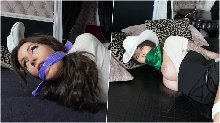 Latina Bondage - Zoe Grey: Cowgirl Gets Bound, Cleave Gagged and OTM Gagged by Latina! (+3min BTS)(4K)