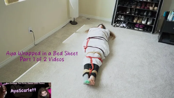 Ayascarlett - Aya Scarlett - Part 1 - Aya Wrapped in a Bed Sheet