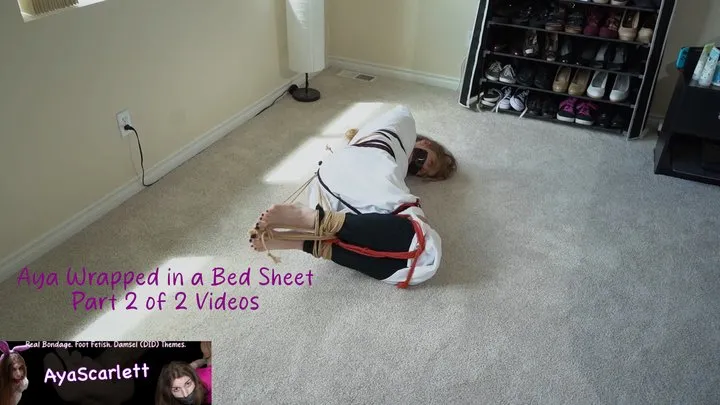 Ayascarlett - Aya Scarlett - Part 2 - Aya Wrapped in a Bed Sheet