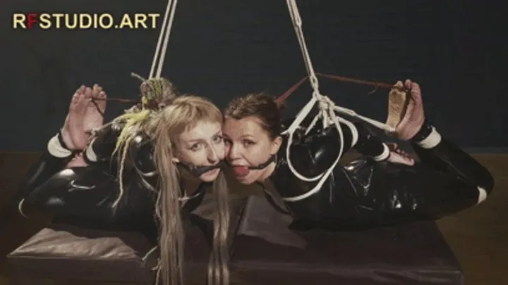 Rf Studio Production - Bramble and Nova - Double Hogtie in Catsuits (UHD 4K MP4)