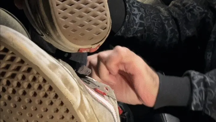 Tickling French Feet - Max, 21 yo straight skaterboy, tickled in the car (Full HD)