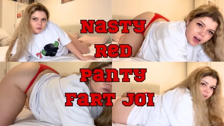 Yourfantasy6190 - Naughty Red Panty Fart JOI