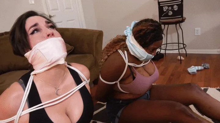 Bound To Be Gagged - Irene Silver and Stella Danny - Amateur Thieves Captured